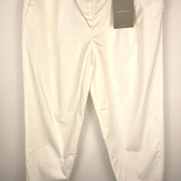 Everlane The Slouchy Cropped Chino Pant In Off White Size 2 New - Picture 7 of 15